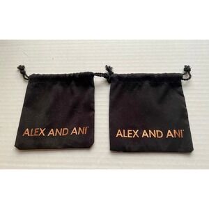 Alex And Ani Jewelry Pouch Set of 2 Like New Necklace Bracelet Gift